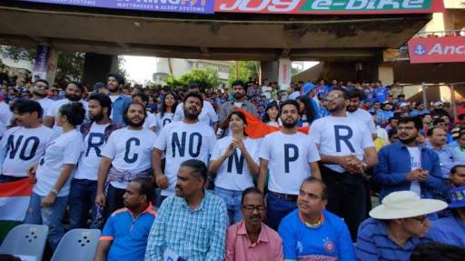 Watch: Crowd in Wankhede stadium chants ‘Modi, Modi’ as some individuals try to break into anti-CAA-NRC-NPR formation
