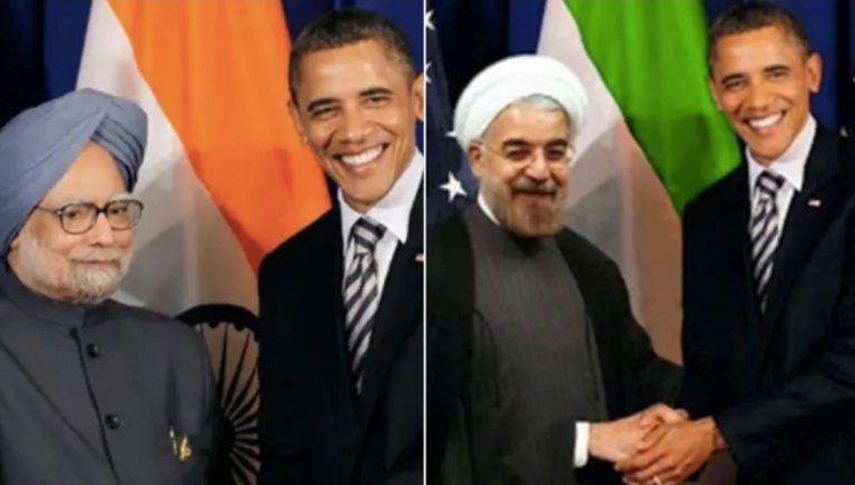 US Congressman shares photoshopped image of Barack Obama with Manmohan Singh replacing latter with Iran Pres Hassan Rouhani