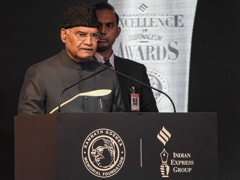 President Ramnath Kovind holds a mirror to Indian media at RNG awards, advises them to not indulge in fake news