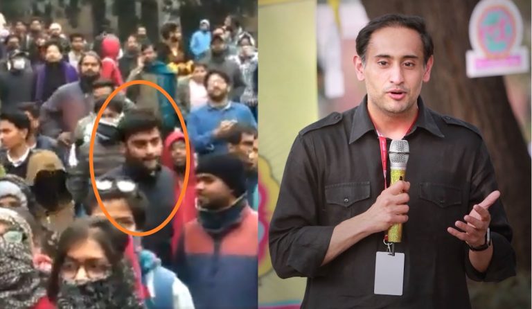 Rahul Kanwal exposes himself further, claims Akshat is ABVP even as video of JNU violence shows him with Left during assault on ABVP activists