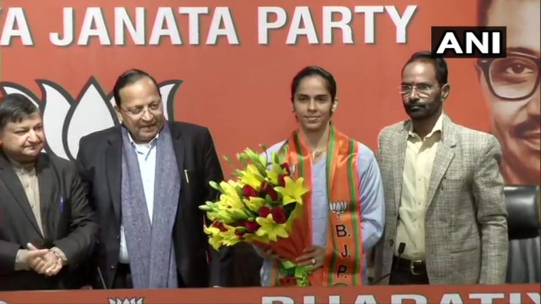 Ace badminton player and Padma Bhushan recipient Saina Nehwal and her elder sister join BJP