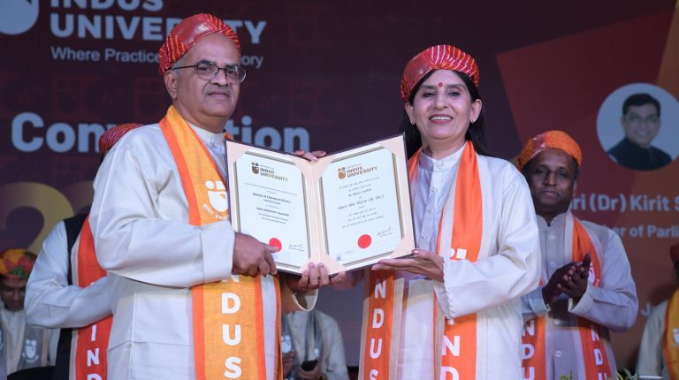 Indologist Shrikant Talageri, who has comprehensively debunked the Aryan Invasion Theory, awarded honorary D.Lit degree by Indus University, Ahmedabad