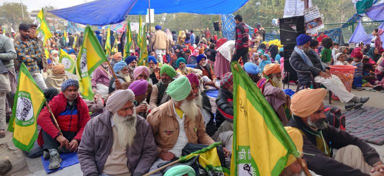Congress-supporting Bharatiya Kisan Union leaders join the anti-CAA protests at Delhi’s Shaheen Bagh