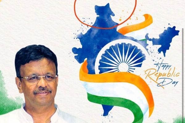 Kolkata Mayor’s R-Day message from municipal corporation’s official page shares distorted map of India, faces criticism