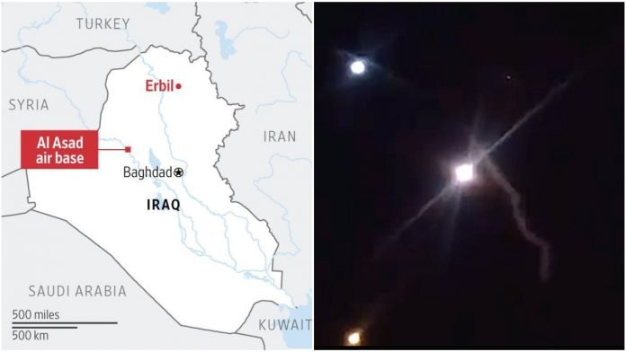 Iran fires ballistic missiles at US military bases in Iraq