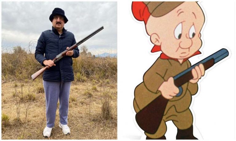 PoK minister poses with a hunting shotgun wearing track pants and fedora and threatens Indian Army chief saying ‘we are ready’