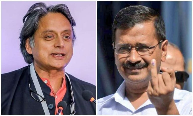 Congress MP Shashi Tharoor sparks a controversy, compares Delhi CM Arvind Kejriwal to eunuchs