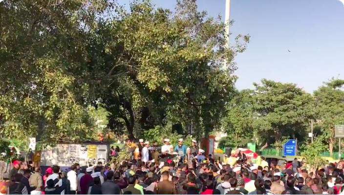 Watch: Crowd chants ‘Modi, Modi’ as musician Vishal Dadlani campaigns for Aam Aadmi Party in Delhi