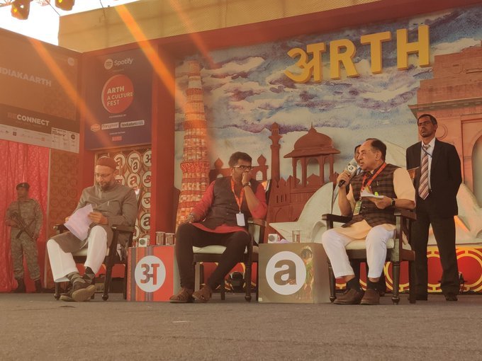 ‘Unlike Hinduism, Islam and Christianity do not believe all religions lead to God,’ says Subramanian Swamy at the Arth Cultural Fest