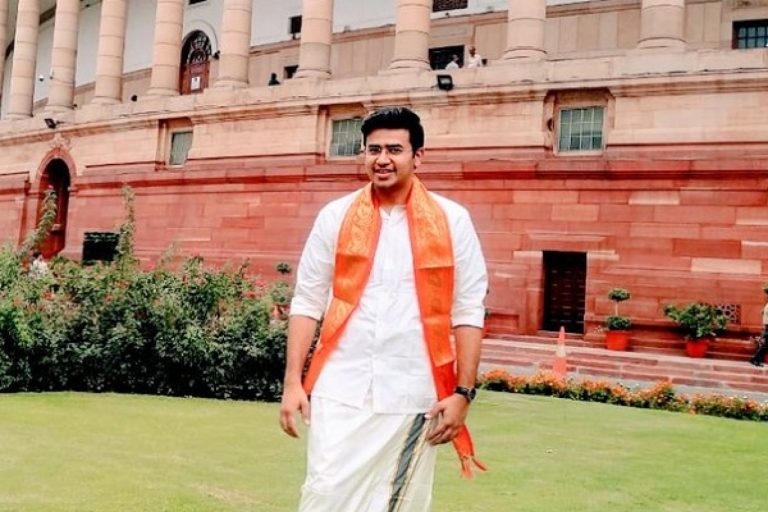 “Congress gave away Kachchatheevu island to Sri Lanka for political reasons,” says BJP MP Tejasvi Surya