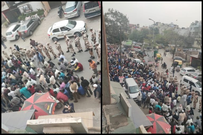 A Sunday incident ground report: Slogans of Azadi and anti-CAA goons stopped while approaching a temple in Malviya Nagar