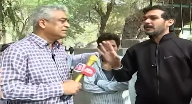 Delhi riots: Propagandist Rajdeep Sardesai tries to blame BJP leader Kapil Mishra for Delhi riots, locals tell him Mishra said nothing wrong