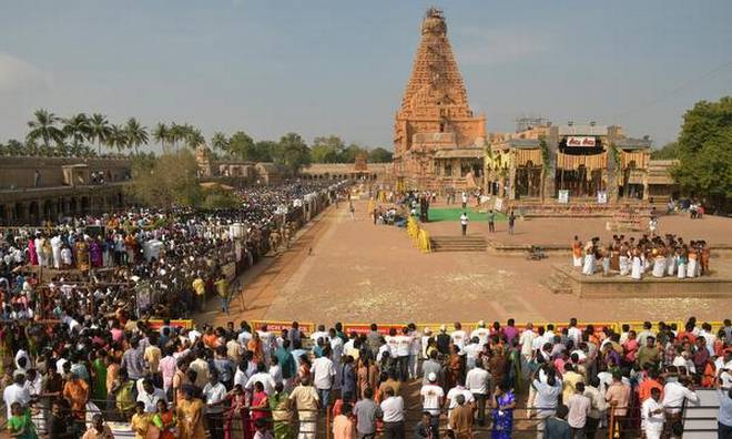 Thousands of devotees witness consecration of Thanjavur’s 1000 years old Big Temple performed after 23 years