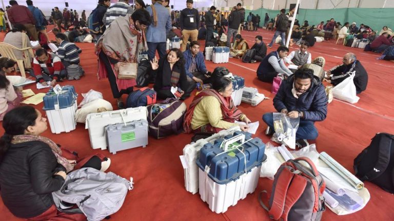Delhi elections: Amid tight security EVMs moved to 21 counting centres ahead of results