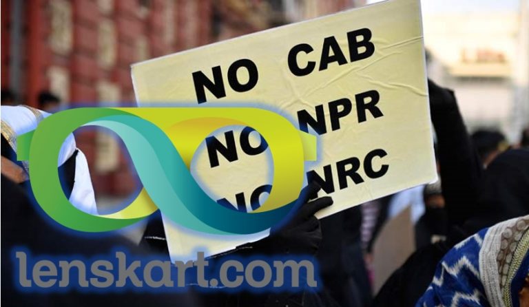 Official Twitter account of LensKart turns troll, posts tweet against NRC