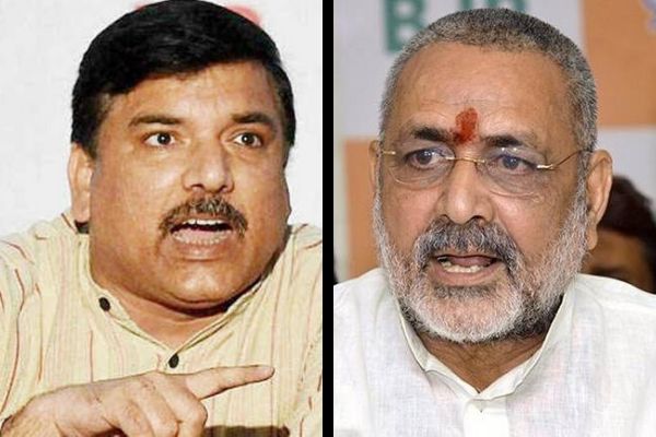 AAP leader Sanjay Singh accuses BJP politician Giriraj Singh of distributing money to voters before Delhi Polls