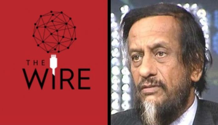 The Wire eulogises RK Pachauri and ignores all allegations of misconduct