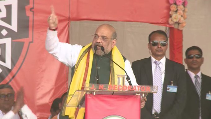 Amit Shah in Kolkata
