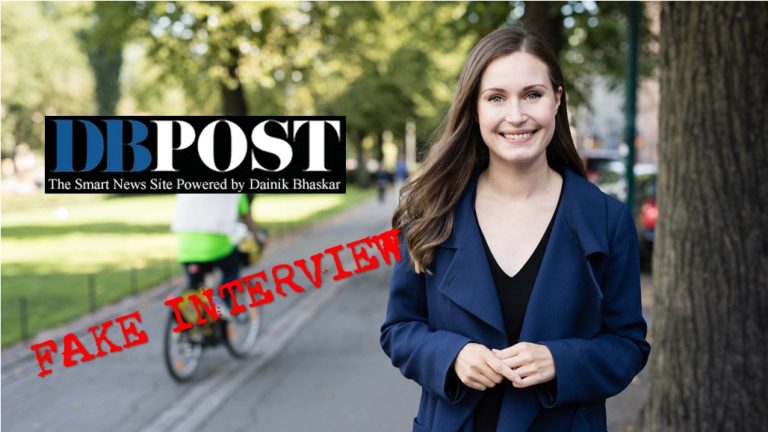 Dainik Bhaskar publishes fake interview of Finland PM Sanna Marin on its portal, deletes after confronted by Finnish government
