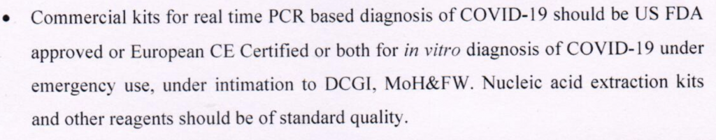 ICMR notification about Covid-19