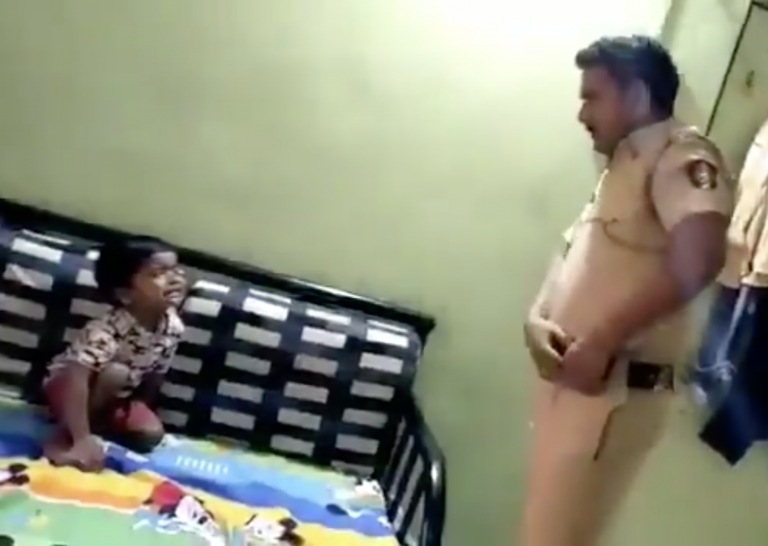 “There is coronavirus outside”: Heartbreaking video of a wailing child trying to stop police officer father from going to work