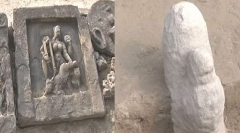 4000-year-old Shivling found in excavations at Bhabhaniyav village near Varanasi by BHU’s Ancient History department