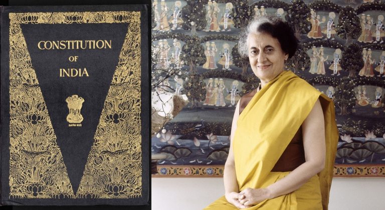 By changing the Preamble of the Constitution, Indira Gandhi had destroyed democracy, in the words of Ambedkar