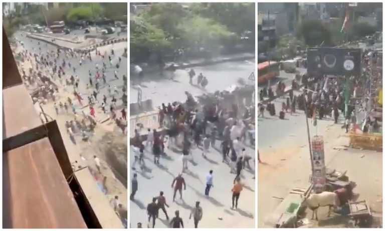 Video surfaces where rioters, including women, pelt stones, attack Delhi Police, killing constable Ratan Lal as he tried to save DCP Amit Sharma