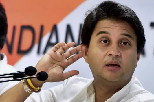Senior Congress leader Jyotiraditya Scindia from Madhya Pradesh