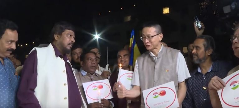 Union Minister Ramdas Athawale chants ‘Go Corona’ slogans against coronavirus
