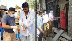 Coronavirus Scare: RSS distributes masks, sanitisers and soaps