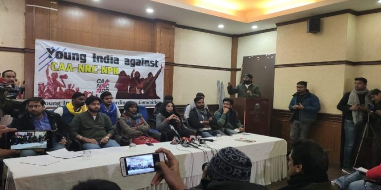 Delhi Police detains leftist students protestors protesting against CAA at Ram Lila Maidan over lack of permission