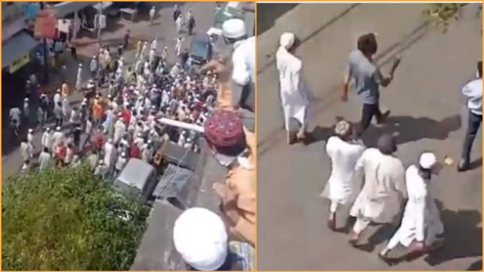 Curfew imposed in Balbhoonpura after hundreds of Muslim protesters shouting 