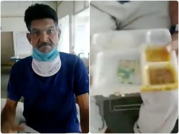 A video of Saeed Bhopali turning down the food offered by administration while boasting himself as tiger'cub deserving non-vegetarian food is doing the rounds on the internet