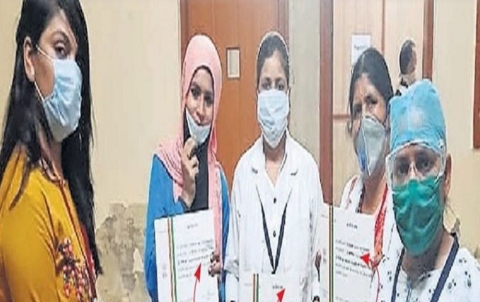 Team of female medical professionals honoured in Rajasthan for continued efforts to create awareness and bring positive cases to the light