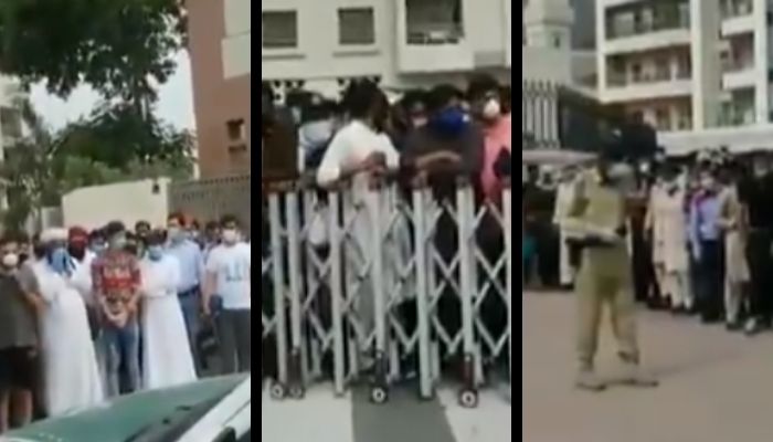 Pakistanis stage protest in Dubai, beg authorities to take them home as Pakistan and UAE abandon them amidst Coronavirus