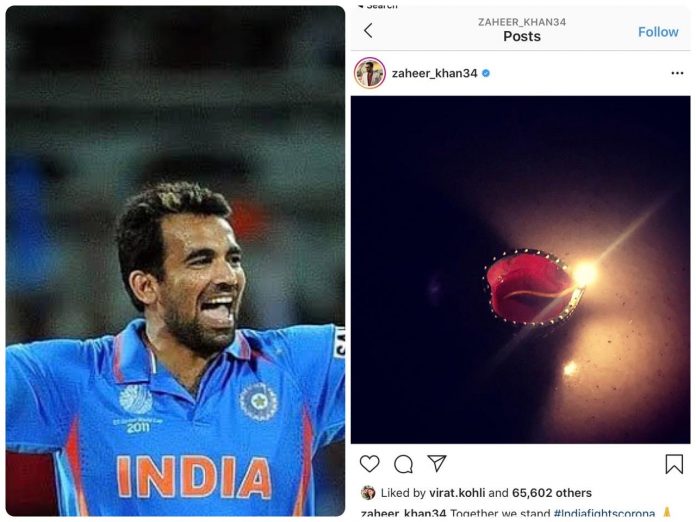 Cricketer Zaheer Khan gets slammed by Islamists for heeding PM Modi's call to light a lamp