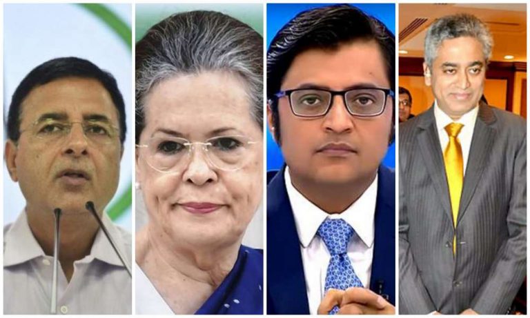 Congress leaders, journalists attack Arnab Goswami after he questions Sonia Gandhi’s silence over Palghar mob-lynching of Sadhus