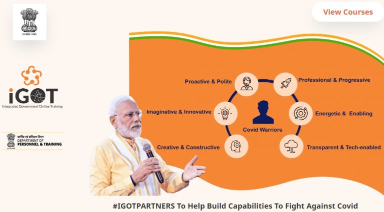 Government of India launches online training platform “iGOT” for capacity building of frontline COVID-19 warriors