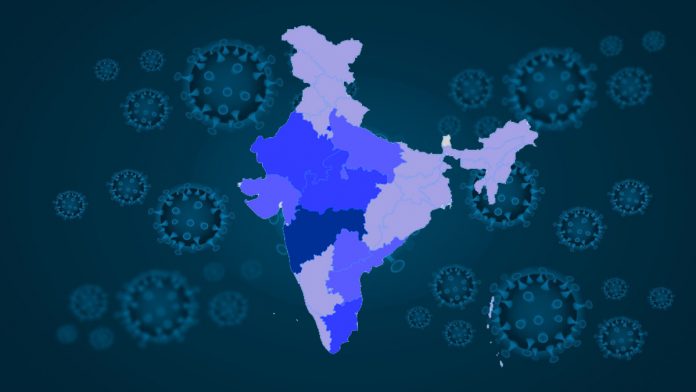 coronavirus india map