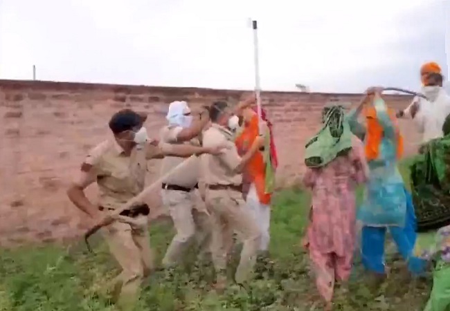 Villagers in Ambala oppose the cremation of a coronavirus suspect in their locality, clash with police and healthcare workers