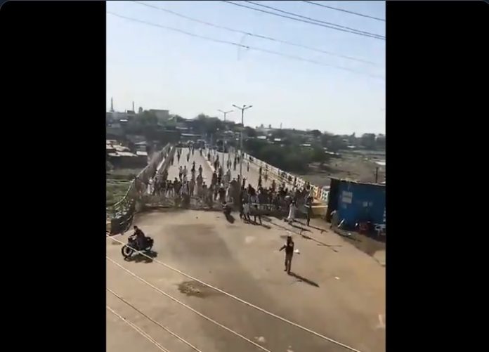 A mob violated a lockdown in a containment zone in Malegaon