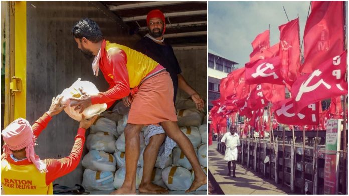 Kerala: Free food kits meant for distribution among poor found in Left party offices, Congress and BJP stage protests