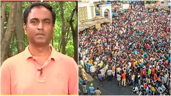 ABP Majha journalist arrested for false report of special trains for migrants that allegedly led to migrant workers gathering in Bandra in huge numbers