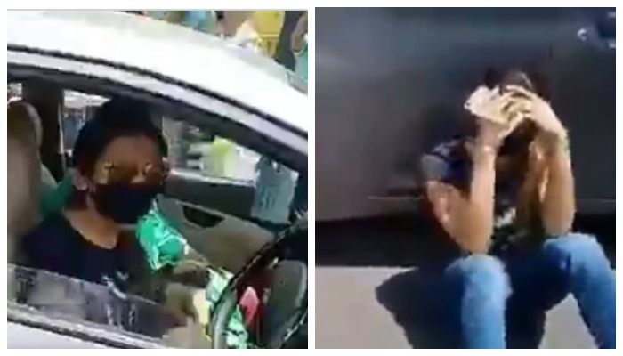 Watch: Woman driver misbehaves with police, cries when asked for movement pass amid lockdown