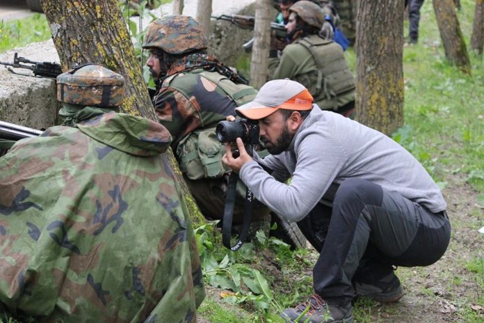 The Wire journalist Junaid Bhat who is seen operating close to security forces calls terrorists 