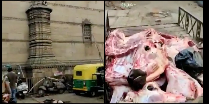 Gujarat: Illegal slaughterhouse behind Rani Roopmati mosque raided in Shahpur, 12 smugglers arrested, cattle rescued