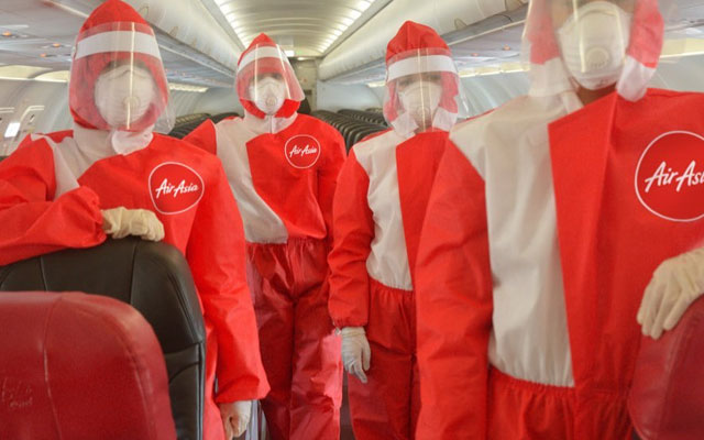 Airlines may mandate the usage of PPEs including face shields, masks and gloves for cabin crew when flights resume