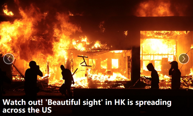 Chinese state media can’t hide their glee as various cities in America go up in flames in riots and lootings