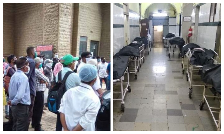 Maharashtra crisis: Health workers Mumbai’s KEM hospital go on a strike, corpses in body bags seen lying in the corridors